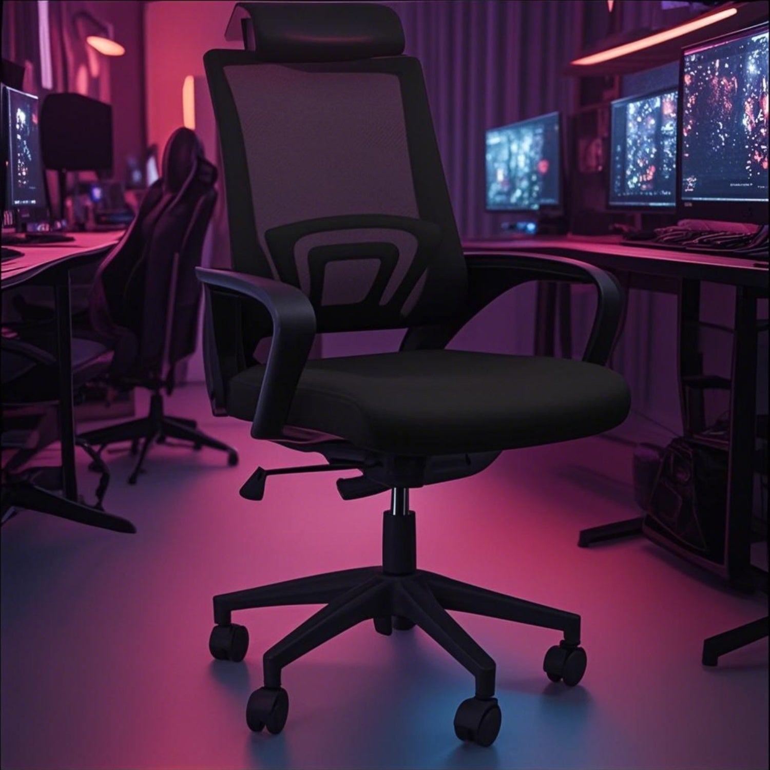 Mesh Esports Chair Ergonomic Desk Chair Swivel Rolling Computer Chair with Lumbar Support and Adjustable Height